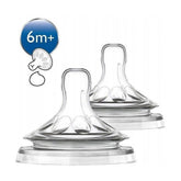 Philips Avent - AVT046/27 Avent Natural Teats Variable Flow 6m+ x2 - Mari Kali Stores Cyprus